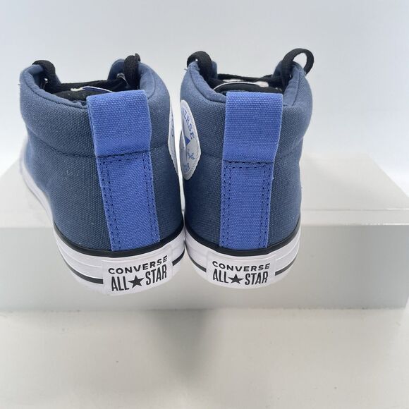 Converse Chuck Taylor Street Mid Unisex Big Kids Shoes Sneakers Blue Size 2 New - Picture 7 of 10